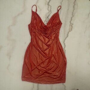 Saint Genies Red Shimmer Dress